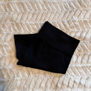 Wild Fable Black Ribbed Biker Shorts